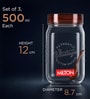 Milton Vintage Airtight Plastic Storage Container With Spoon Set 3 X 500 Ml Transparent