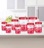 Milton Vitro Airtight Pet Storage Container Set 18 Pieces (6 X 230 Ml 6 X 600 Ml 6 X 1.18 L) Transparent