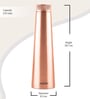 Milton Copper Delight 1000 Pure Copper Water Bottle 915 Ml Bpa Free Leak Proof Lacquer Coated