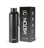 Milton Aura 1000 Thermosteel Vacuum Insulated Water Bottle 1000 Ml 24 Hours Hot & Cold Leak Proof Black