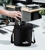 Milton Max Meal Lunch Box With Insulated Bag 2 Microwave Safe Stainless Steel Containers (320 Ml & 450 Ml) 280 Ml Plastic Container 690 Ml Handy Bottle & 100 Ml Chutney Box Black