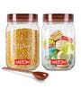 Milton Vintage Airtight Plastic Storage Container With Spoon Set 2 X 1.5 L Transparent
