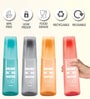 Milton Kip Sip Plastic Water Bottle Set With Drinking Glass Lid 1000 Ml Each Bpa Free Leak Proof Assorted Pack Of 4