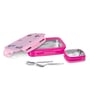 Milton Steely Deluxe Mini Kids Lunch Box 400 Ml Inner Stainless Steel Insulated Container Airtight Leak Proof Dark Pink