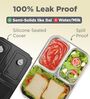 Milton Meal Safe 3 Kids Lunch Box 630 Ml Inner Stainless Steel Pu Insulated Steam Release Plug Leak Proof Dark Grey