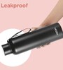 Milton Aura 1000 Thermosteel Vacuum Insulated Water Bottle 1000 Ml 24 Hours Hot & Cold Leak Proof Black