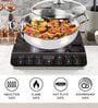Milton Pro Cook Stainless Steel Kadhai With Glass Lid 20 Cm 1.68 L Sandwich Bottom Induction & Gas Compatible
