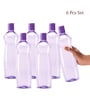 Milton Pacific 1000 Pet Water Bottle 1000 Ml Each Bpa Free Leak Proof Purple Pack Of 6