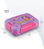Milton More Meal Small Lunch Box 600 Ml With 120 Ml Inner Stainless Steel Container & Spoon Light Purple