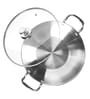 Milton Pro Cook Stainless Steel Kadhai With Glass Lid 20 Cm 1.68 L Sandwich Bottom Induction & Gas Compatible