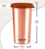Milton Copper Drinking Tumbler With Lid 480 Ml Pure Copper Leak Proof