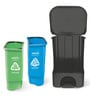 Plastic Twin Bin 35 Wet & Dry Garbage Waste Pedal Bin, 34 Litres