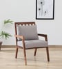 Milton Sheesham Wood Arm Chair In Grey & Rustic Teak Finish