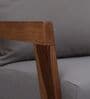 Milton Sheesham Wood Arm Chair In Grey & Rustic Teak Finish
