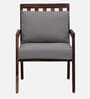 Milton Sheesham Wood Arm Chair In Grey & Rustic Teak Finish