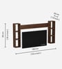 Miltra TV Unit In Brown Maple Finish