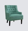 Mimi Fabric Lounge Chair In Teal Green Color