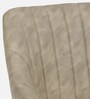 Minaj Metal Chair In Gold Finish With Ivory Leather Seating