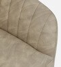 Minaj Metal Chair In Gold Finish With Ivory Leather Seating