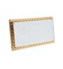 Minakari Handcrafted White & Red Wood Serving Tray
