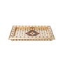 Minakari Handcrafted White & Red Wood Serving Tray