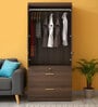 Minato 2 Door Wardrobe In Akazia Brown Finish With Drawer