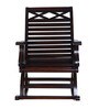 Mince Solid Wood Rocking Chair in Brown Finish