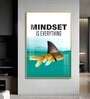 Mindset Is Everything Glass Finish Vertical Wall Art