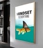 Mindset Is Everything Glass Finish Vertical Wall Art