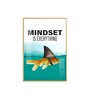 Mindset Is Everything Glass Finish Vertical Wall Art