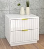 Minerva Bedside Table in White Colour