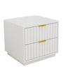 Minerva Bedside Table in White Colour