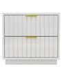 Minerva Bedside Table in White Colour