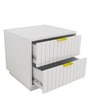 Minerva Bedside Table in White Colour