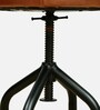 Minerva Metal Bar Stool In Black Colour With Swivel