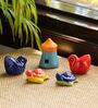 Mini Animals Miniature (Set Of 5) Ceramic Figurine Garden Figurine