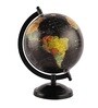 Mini Black Globe With Metal Stand Showpiece