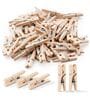 Mini Clothes Pins for Photo Natural Wooden