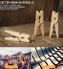 Mini Clothes Pins for Photo Natural Wooden
