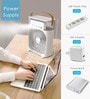 Mini Cooler 7 LED Colors, 3 Wind Speeds, 3 Spray Modes, Timer (1/2/3H) (White)