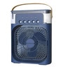 Mini Cooler 7 LED Colors, 3 Wind Speeds, 3 Spray Modes, Timer (1/2/3H) (Blue)
