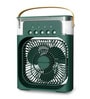 Portable Air Conditioners 7 LED Colors, 3 Wind Speeds, 3 Spray Modes, Timer (1/2/3H) (Green)