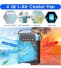 Mini Cooler 7 LED Colors, 3 Wind Speeds, 3 Spray Modes, Timer (1/2/3H) (Black)