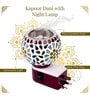 Ceramic Multi-Functional Kapoor Dani Cum Aroma Night Lamp