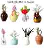 Assorted Mini Flower Vase Fridge Magnet (Pack of 4)