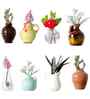 Assorted Mini Flower Vase Fridge Magnet (Pack of 4)