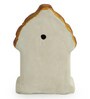Mini Hut White & Yellow Terracotta Showpiece