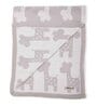 Mini Me Knitted Blanket In Grey