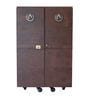 Mini Portable Bar Cabinet In Genuine Leather