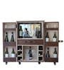 Mini Portable Bar Cabinet In Genuine Leather